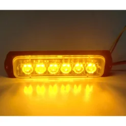 Blitzlys 6 x 3 watt - ekstra lav model