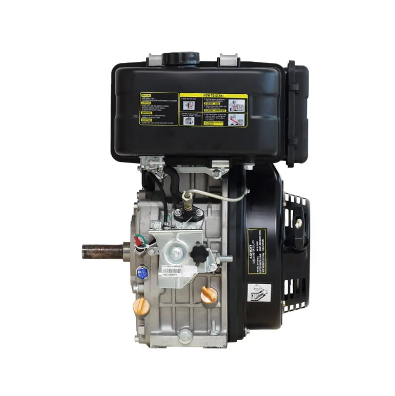 Dieselmotor 10 hk med forvarme + elstart 25,4 aksel