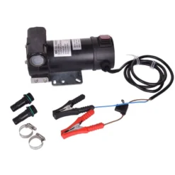 Dieselpumpe - 12 volt - med slange + håndtag