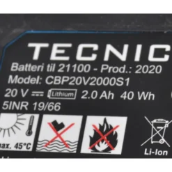 Ekstra batteri til akku højtryksrenser nr. 8006989