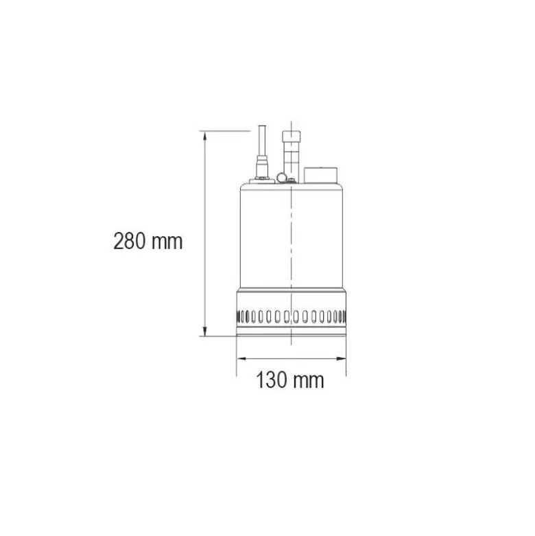 Eminent Dykpumpe med flyder + topafgang - 7.200 liter/time