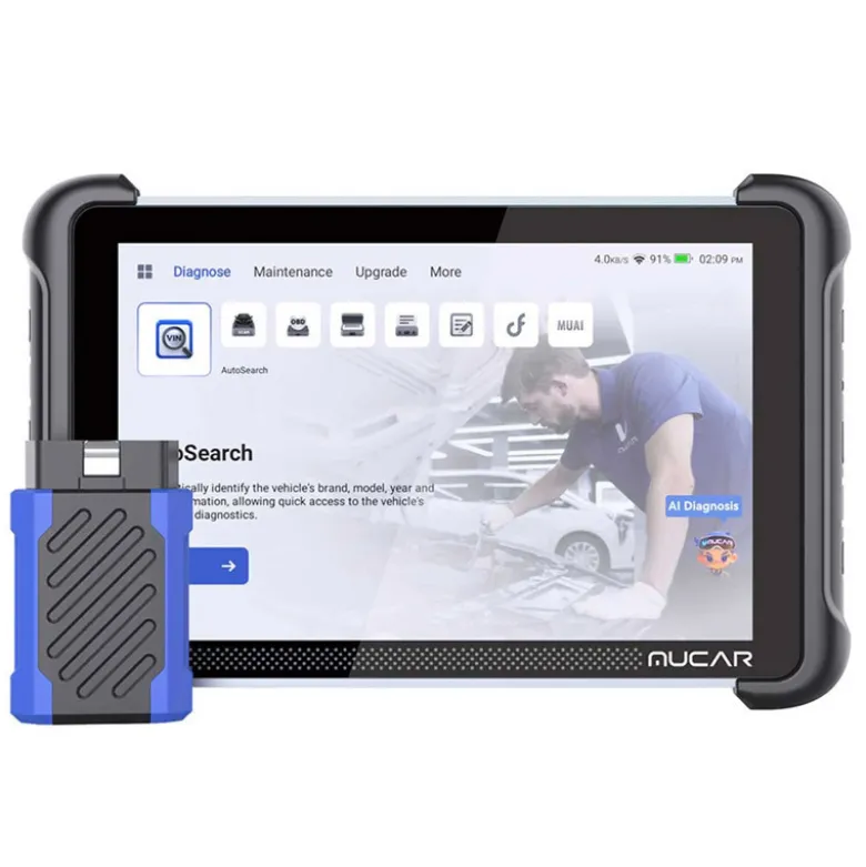 Fejlkodelæser - 8" skærm, bluetooth + WiFi + panserglas