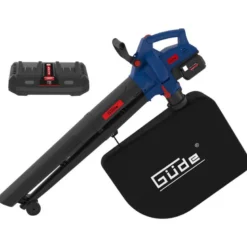 Güde Batteridreven løvsuger + 2 x 4,0 Ah batterier + lader