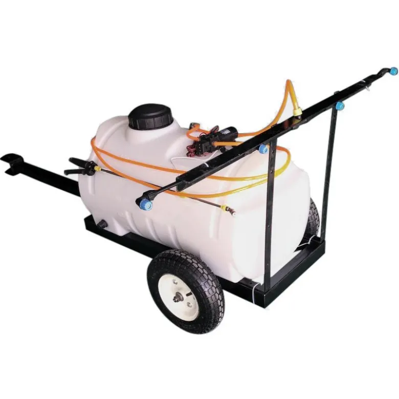 Havesprøjte med hjul og spredebom - 100 liter tank