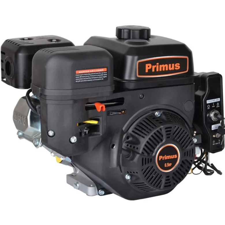 6,5 hk benzinmotor med elstart 20 mm aksel