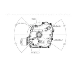 20 hk Loncin motor lodret aksel elstart