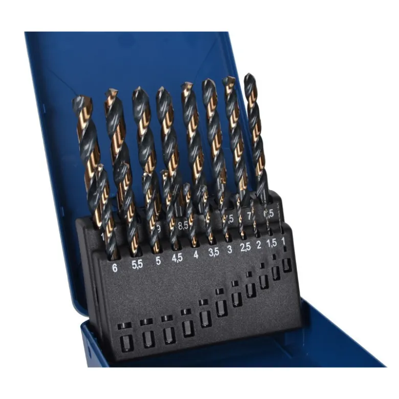 HSS metalbor 19 stk 1-10 mm - bronze oxid coating