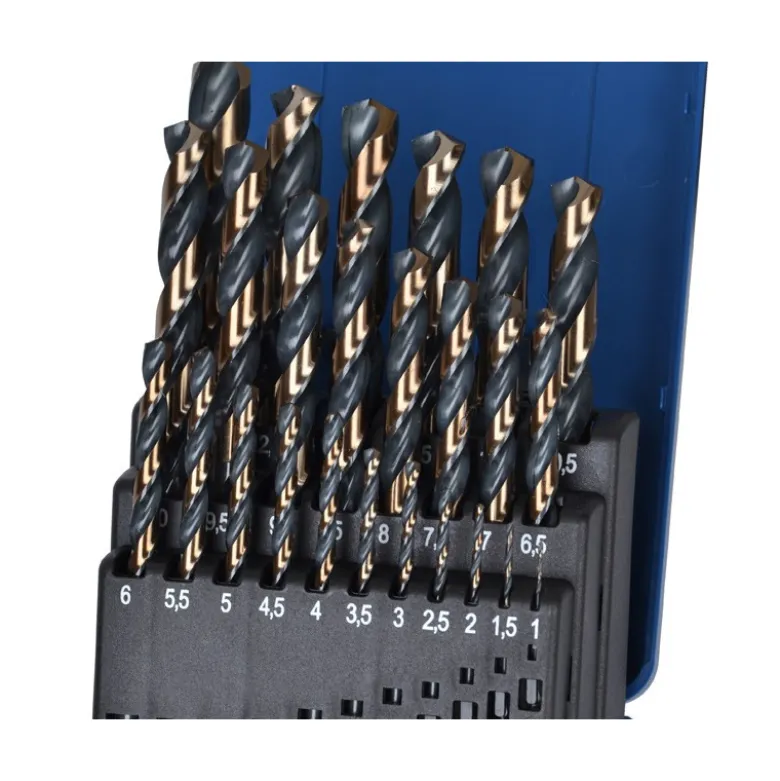 HSS metalbor 25 stk 1-13 mm - bronze oxid coating
