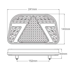 LED Baglygte til trailer - venstre side