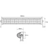 LED Lysbom - 180 watt - til fast montering - 12/24 volt