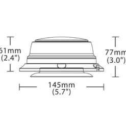 LED rotorblink / advarselsblink - lav model