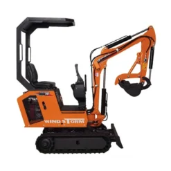 Minigraver 850 kg - dieselmotor og drejelig arm