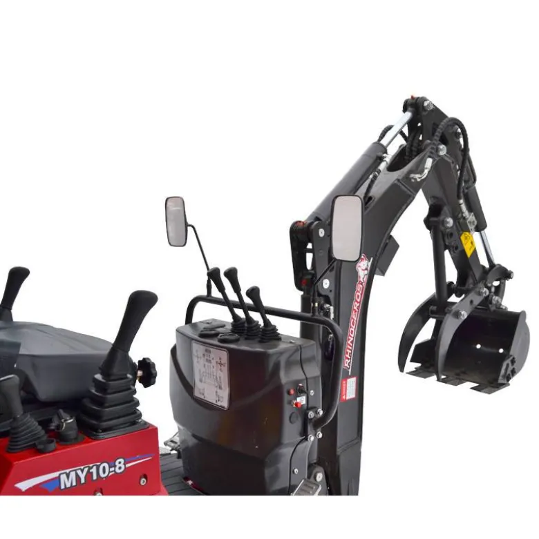 Minigraver 1000 kg - drejelig arm - B&S benzinmotor