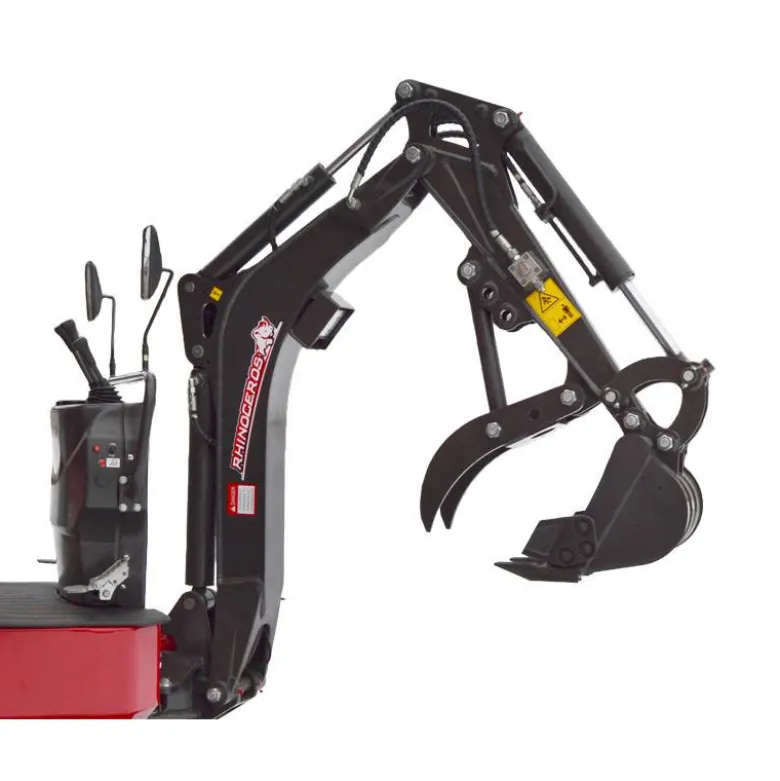 Minigraver 1000 kg - drejelig arm - B&S benzinmotor