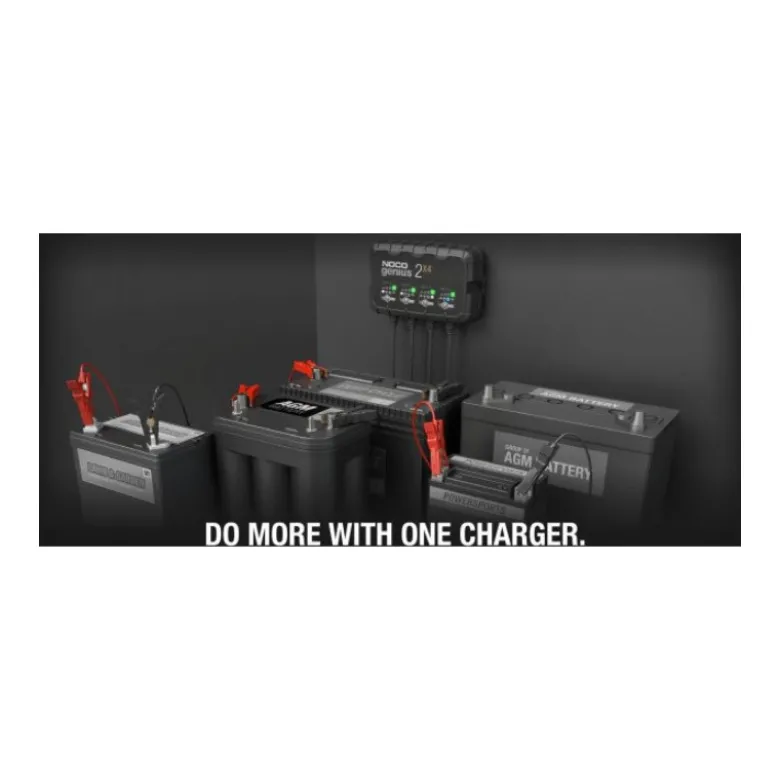 Noco Genius 2X4 Batterilader til 6 og 12 volt - 8000 mA