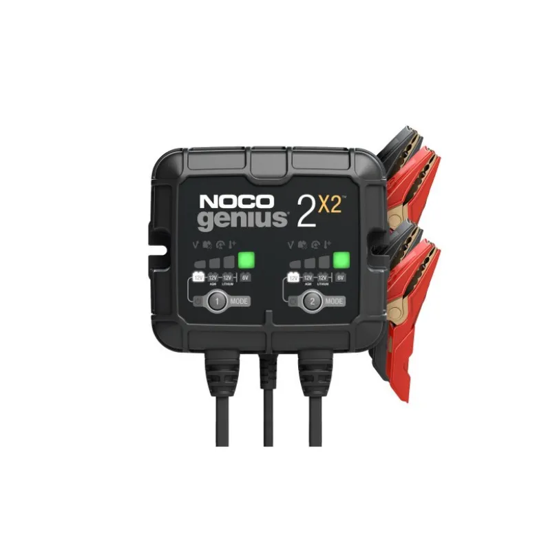 Noco Genius 2X2 Batterilader til 6 og 12 volt - 4000 mA