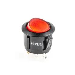 On/off kontakt med lys - 24 volt