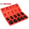 Rotake ½" Slagtoppe 10 stk. i kuffert