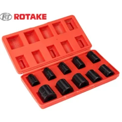Rotake ½" Slagtoppe 10 stk. i kuffert