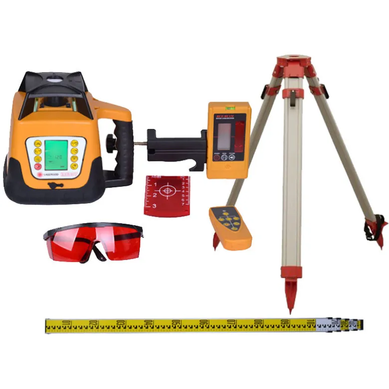 Rotorlaser med digital display + trefod + stadie