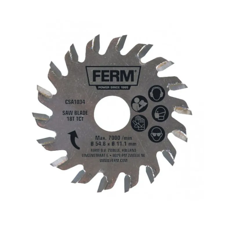 Savklinge 54,8 mm til træ - 18-tands - til minisav/multisav