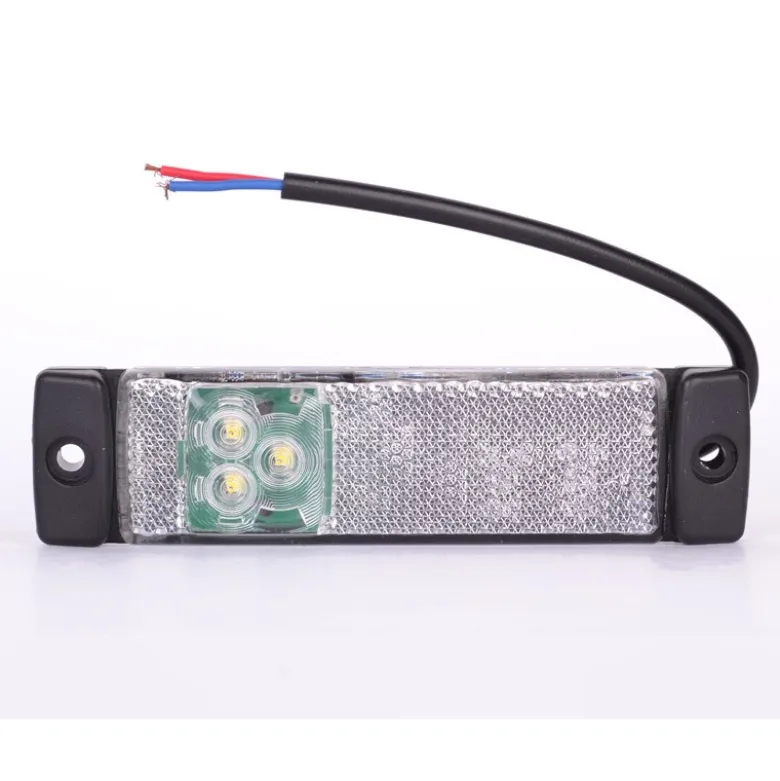 Sidemarkeringslampe / Positionslys - Hvid - 1,5 watt - 12/24 volt