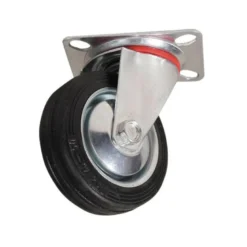 Transporthjul ø 75 mm hård gummi m/drejefod