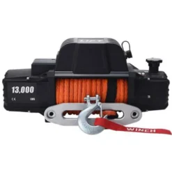 Trækspil 5900 kg - 12 volt - Syntetisk reb