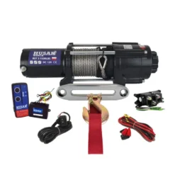 Trækspil 12 volt - 2495 kg - syntetisk reb